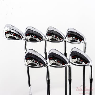 Ping G410 Iron Set 7-LW ALTA CB Red Graphite Senior Right Handed Black Dot 37.25in