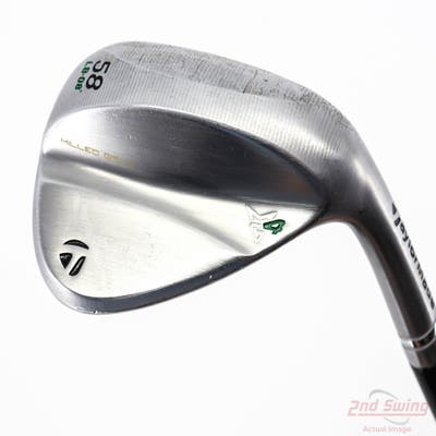 TaylorMade Milled Grind 4 Chrome Wedge Lob LW 58° 8 Deg Bounce Dynamic Gold Tour Issue 115 Steel Wedge Flex Right Handed 35.0in