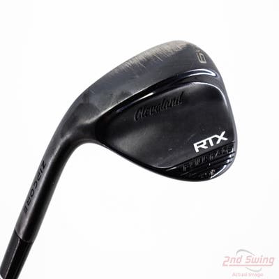 Cleveland RTX Full Face Black Satin Wedge Lob LW 60° 9 Deg Bounce Dynamic Gold Spinner TI Steel Wedge Flex Left Handed 35.0in