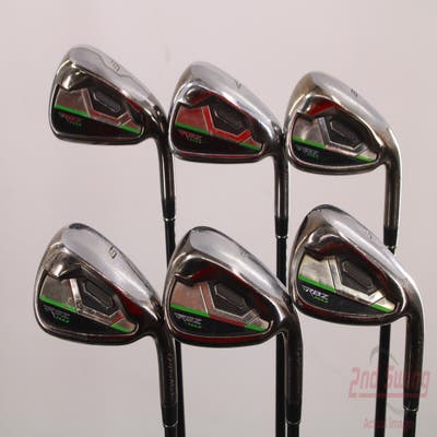 TaylorMade RocketBallz Max Combo Iron Set 6-PW AW TM RBZ Matrix Ozik Program 55 Graphite Regular Right Handed 38.0in