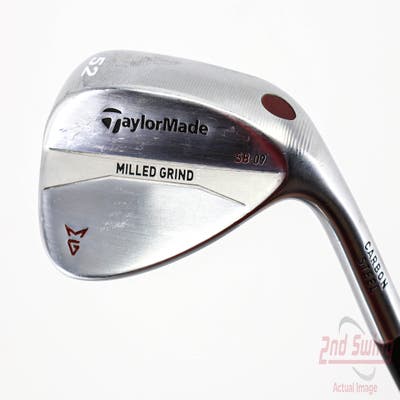 TaylorMade Milled Grind Satin Chrome Wedge Gap GW 52° 9 Deg Bounce True Temper Dynamic Gold Steel Wedge Flex Right Handed 35.75in