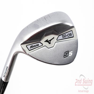 Mizuno S5 White Satin Wedge Gap GW 52° 9 Deg Bounce True Temper Dynamic Gold Steel Wedge Flex Left Handed 36.0in