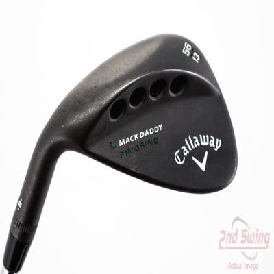 Callaway Mack Daddy Matte BLK PM Grind Wedge Sand SW 56° 13 Deg Bounce FST KBS Tour-V Wedge Steel Wedge Flex Left Handed 35.5in