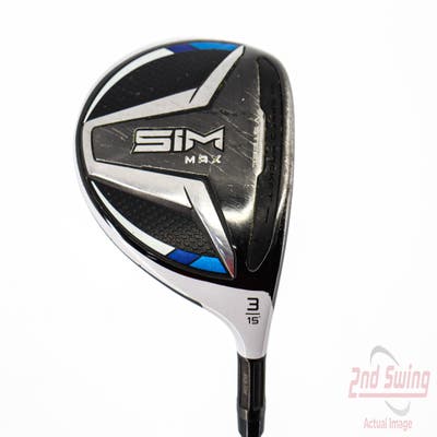 TaylorMade SIM MAX Fairway Wood 3 Wood 3W 15° Fujikura Ventus Blue 6 Graphite Stiff Right Handed 43.25in