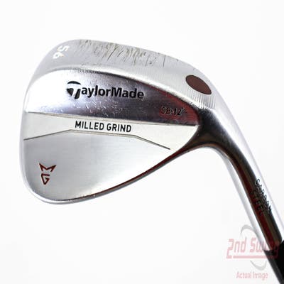 TaylorMade Milled Grind Satin Chrome Wedge Sand SW 56° 12 Deg Bounce True Temper Dynamic Gold Steel Wedge Flex Right Handed 35.25in