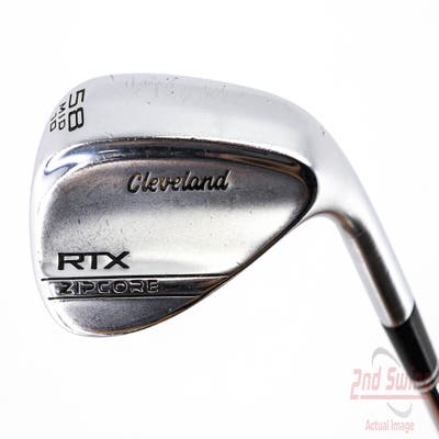 Cleveland RTX ZipCore Tour Satin Wedge Lob LW 58° 10 Deg Bounce Dynamic Gold Spinner TI Steel Wedge Flex Right Handed 35.0in