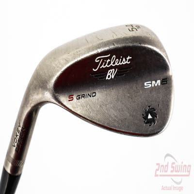 Titleist Vokey SM6 Steel Grey Wedge Sand SW 54° 10 Deg Bounce S Grind SM6 BV Steel Wedge Flex Left Handed 35.25in