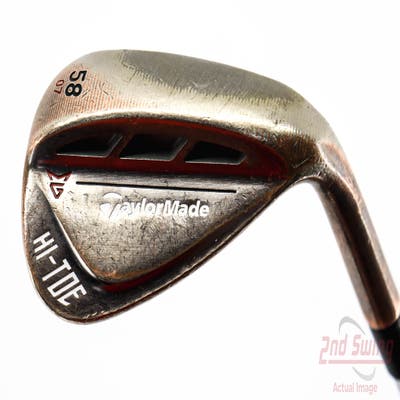 TaylorMade HI-TOE RAW Wedge Lob LW 58° 7 Deg Bounce Dynamic Gold Tour Issue S400 Steel Stiff Right Handed 35.25in