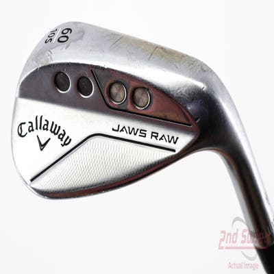 Callaway Jaws Raw Chrome Wedge Lob LW 60° 10 Deg Bounce S Grind Dynamic Gold Spinner TI Steel Wedge Flex Right Handed 35.0in