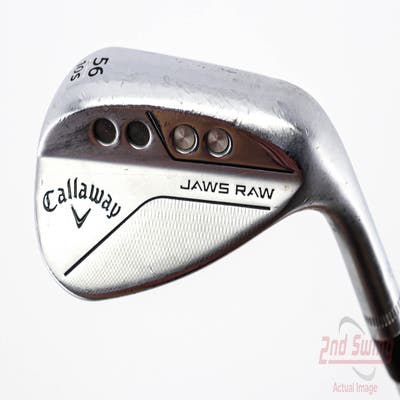 Callaway Jaws Raw Chrome Wedge Sand SW 56° 10 Deg Bounce S Grind Dynamic Gold Spinner TI Steel Wedge Flex Right Handed 35.25in