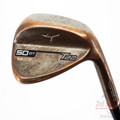 Mizuno T22 Denim Copper Wedge Gap GW 50° 7 Deg Bounce S Grind Stock Steel Shaft Steel Wedge Flex Right Handed 37.25in