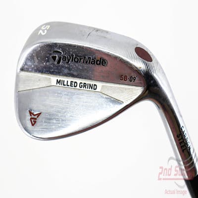 TaylorMade Milled Grind Satin Chrome Wedge Gap GW 52° 9 Deg Bounce SB True Temper Dynamic Gold Steel Wedge Flex Right Handed 35.5in