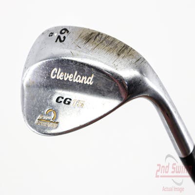 Cleveland CG15 Satin Chrome Wedge Lob LW 62° 8 Deg Bounce S Grind Cleveland Traction Wedge Steel Wedge Flex Right Handed 35.5in