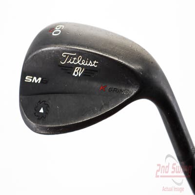 Titleist Vokey SM6 Jet Black Wedge Lob LW 60° 12 Deg Bounce K Grind SM6 BV Steel Wedge Flex Right Handed 35.0in