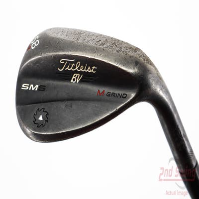 Titleist Vokey SM6 Jet Black Wedge Lob LW 58° 8 Deg Bounce M Grind nVentix Nunchuk Graphite Stiff Right Handed 35.0in