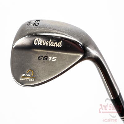 Cleveland CG15 Black Pearl Wedge Lob LW 62° 12 Deg Bounce Cleveland Traction Wedge Steel Wedge Flex Right Handed 35.25in