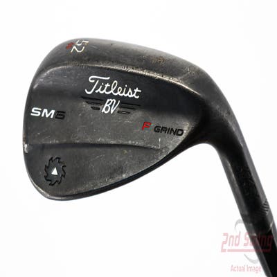 Titleist Vokey SM6 Jet Black Wedge Gap GW 52° 8 Deg Bounce F Grind SM6 BV Steel Wedge Flex Right Handed 35.75in