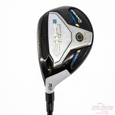 TaylorMade SIM2 Titanium Fairway Wood 3 Wood 3W 15° Mitsubishi Kai'li White 70 Graphite Stiff Left Handed 43.5in