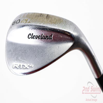 Cleveland RTX 4 Tour Satin Wedge Lob LW 60° 9 Deg Bounce Full Stock Steel Shaft Steel Wedge Flex Right Handed 35.0in