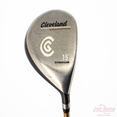 Cleveland Launcher Titanium Fairway Wood 3 Wood 3W 15° Fujikura Launcher Gold Graphite Senior Right Handed 43.5in