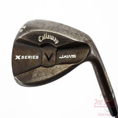 Callaway X Series Jaws Black Wedge Sand SW 54° 12 Deg Bounce Stock Steel Shaft Steel Wedge Flex Right Handed 35.5in