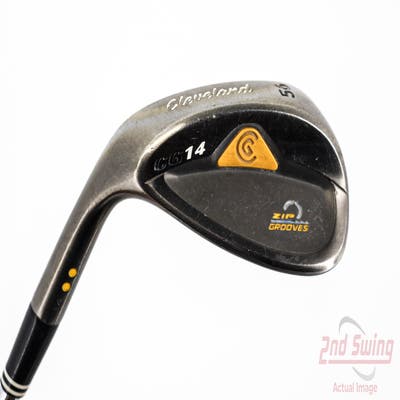 Cleveland CG14 Gunmetal Wedge Sand SW 56° 14 Deg Bounce Cleveland Traction Wedge Steel Wedge Flex Left Handed 35.75in