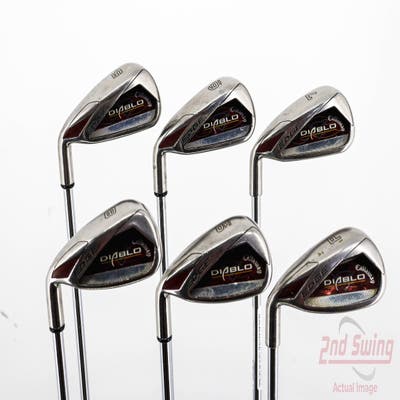 Callaway Diablo Edge Iron Set 5-PW Stock Steel Shaft Steel Uniflex Left Handed 38.5in