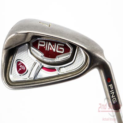 Ping Faith Single Iron 7 Iron Ping ULT 200 Ladies Graphite Ladies Right Handed Red dot 36.5in