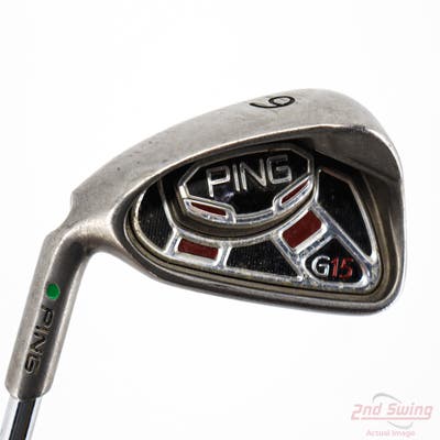 Ping G15 Single Iron 6 Iron Ping AWT Steel Stiff Left Handed Green Dot 38.5in