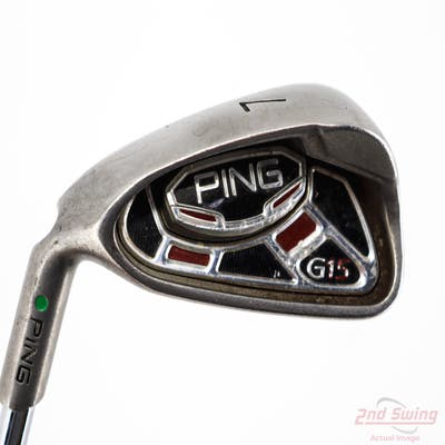 Ping G15 Single Iron 7 Iron Ping AWT Steel Stiff Left Handed Green Dot 38.0in