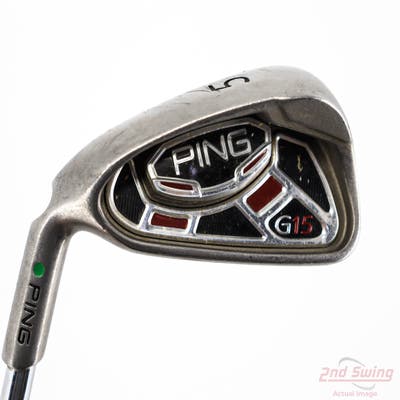 Ping G15 Single Iron 5 Iron Ping AWT Steel Stiff Left Handed Green Dot 39.0in