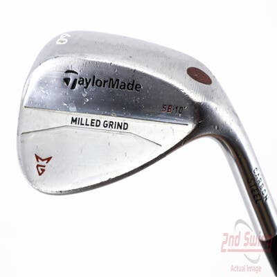 TaylorMade Milled Grind Satin Chrome Wedge Lob LW 60° 10 Deg Bounce SB True Temper Dynamic Gold Steel Wedge Flex Right Handed 35.0in