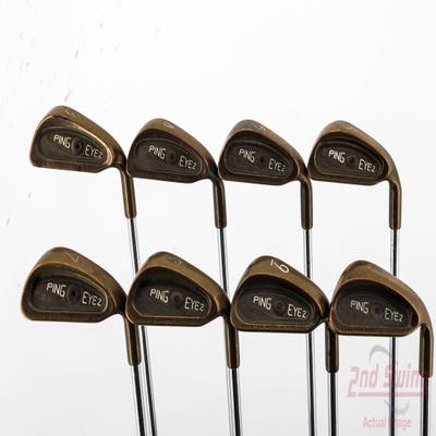 Ping Eye 2 Beryllium Copper Iron Set 3-PW Stock Steel Shaft Steel Stiff Right Handed Black Dot 38.0in