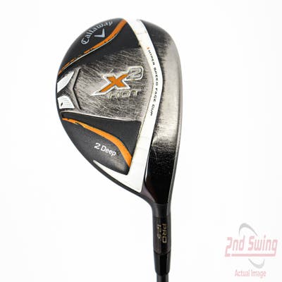 Callaway X2 Hot Pro Fairway Wood 2 Wood 2W 12.5° Aldila Tour Green 75 Graphite Stiff Right Handed 42.75in