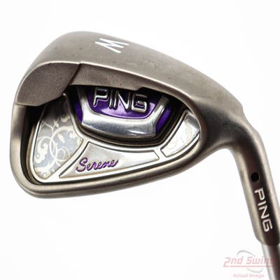 Ping Serene Single Iron Pitching Wedge PW Ping ULT 210 Ladies Ultra Lite Graphite Ladies Right Handed Black Dot 35.5in