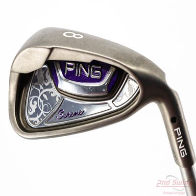 Ping Serene Single Iron 8 Iron Ping ULT 210 Ladies Ultra Lite Graphite Ladies Right Handed Black Dot 36.25in