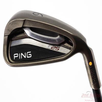 Ping G25 Single Iron 6 Iron Ping TFC 189i Graphite Regular Right Handed Yellow Dot 38.0in