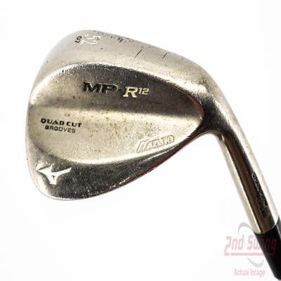 Mizuno MP-R 12 Black Satin Wedge Gap GW 52° 7 Deg Bounce Dynamic Gold Spinner Steel Wedge Flex Right Handed 36.75in