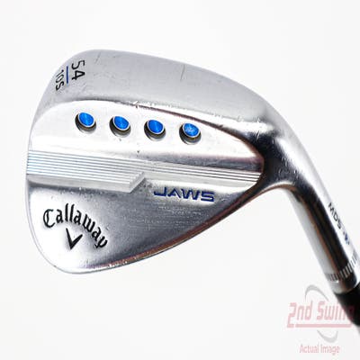 Callaway Jaws MD5 Platinum Chrome Wedge Sand SW 54° 10 Deg Bounce S Grind Dynamic Gold Tour Issue S200 Steel Wedge Flex Right Handed 35.5in