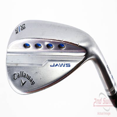 Callaway Jaws MD5 Platinum Chrome Wedge Lob LW 58° 12 Deg Bounce W Grind Dynamic Gold Tour Issue S200 Steel Wedge Flex Right Handed 35.25in