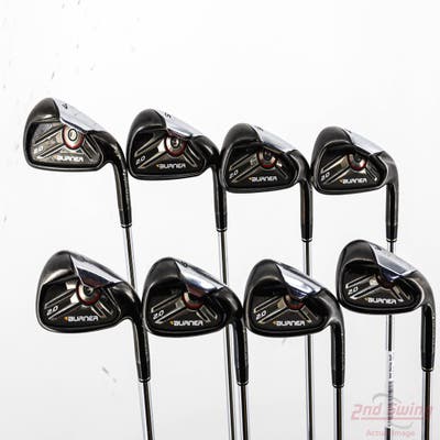 TaylorMade Burner 2.0 Iron Set 4-PW AW Stock Steel Shaft Steel Regular Right Handed 40.0in