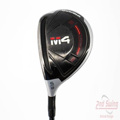 TaylorMade M4 Fairway Wood 5 Wood 5W 18° Fujikura ATMOS 5 Red Graphite Regular Left Handed 42.5in