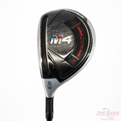 TaylorMade M4 Fairway Wood 5 Wood 5W 18° Fujikura ATMOS 5 Red Graphite Regular Left Handed 42.5in