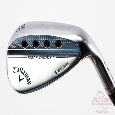 Callaway Mack Daddy 4 Chrome Wedge Sand SW 56° 10 Deg Bounce S Grind Dynamic Gold Tour Issue S200 Steel Stiff Right Handed 35.25in