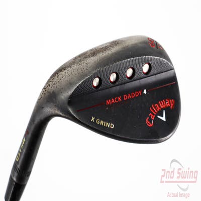 Callaway Mack Daddy 4 Black Wedge Lob LW 60° 12 Deg Bounce X Grind Dynamic Gold Tour Issue 115 Steel Wedge Flex Left Handed 35.0in