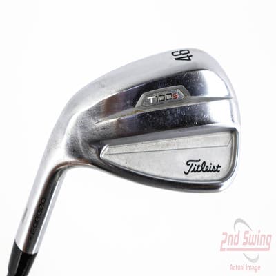 Titleist 2021 T100S Single Iron Pitching Wedge PW 48° True Temper AMT Black S300 Steel Stiff Left Handed 35.5in