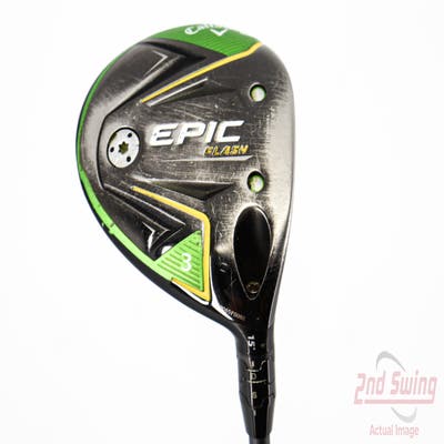 Callaway EPIC Flash Fairway Wood 3 Wood 3W 15° PX HZRDUS Smoke Black 70 Graphite Stiff Right Handed 43.0in