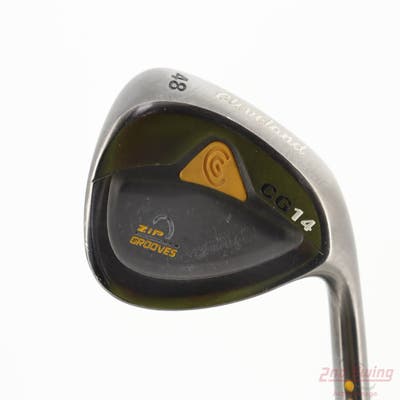 Cleveland CG14 Gunmetal Wedge Pitching Wedge PW 48° 9 Deg Bounce Cleveland Traction Wedge Steel Wedge Flex Right Handed 35.75in