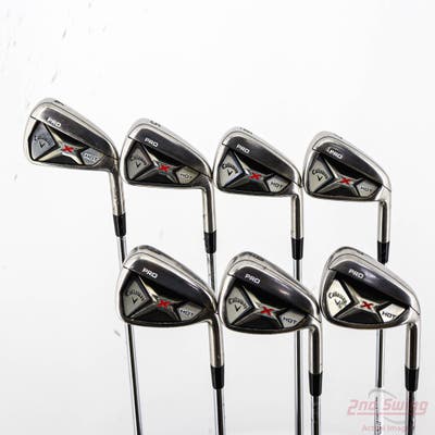 Callaway 2013 X Hot Pro Iron Set 4-PW Project X 95 6.0 Steel Stiff Right Handed 38.0in