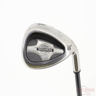 Callaway X-14 Pro Series Wedge Lob LW 58° Callaway Stock Steel Graphite Stiff Right Handed 35.0in